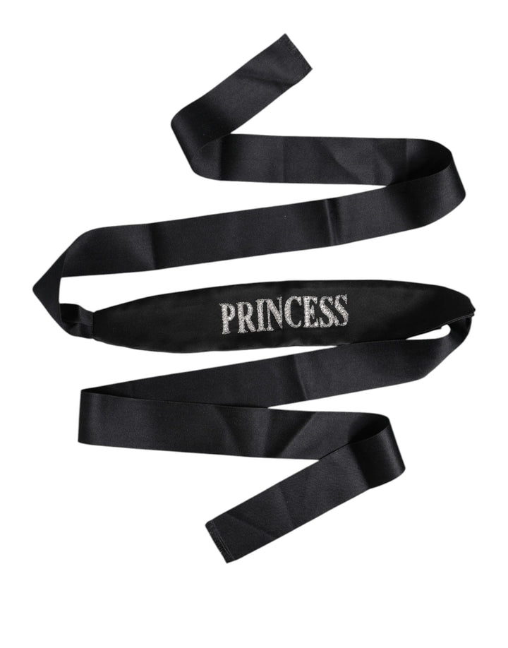 Women’s Dolce &amp; Gabbana Black Princess Fantasy Braided Waist Belt