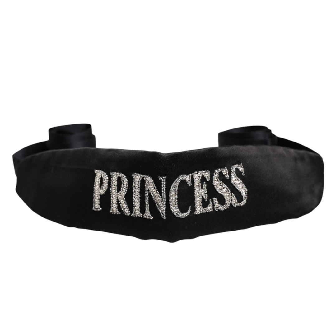 Women’s Dolce &amp; Gabbana Black Princess Fantasy Braided Waist Belt