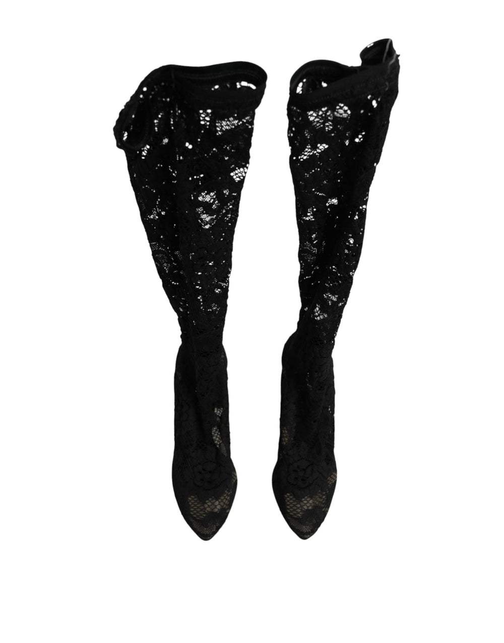 Women’s Dolce & Gabbana Black Pumps Taormina Lace Socks Boots Shoes
