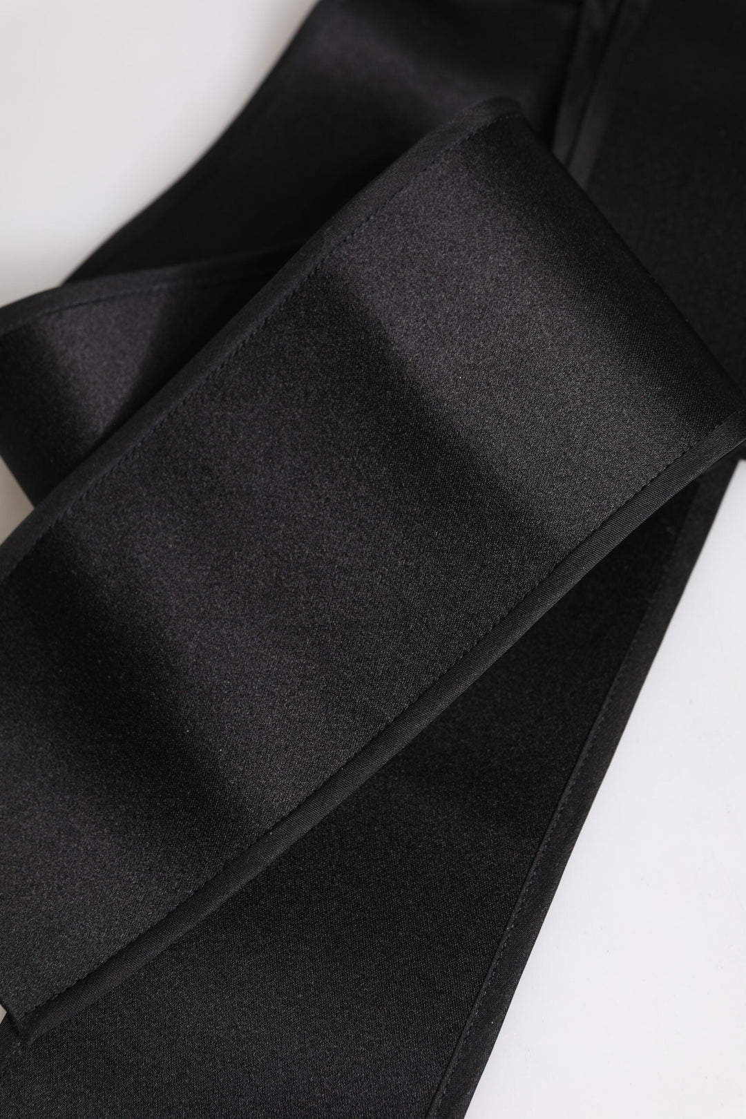 Women’s Dolce &amp; Gabbana Black Satin Wide Waist Belt