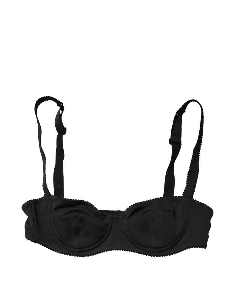 Women’s Dolce &amp; Gabbana Black Semi-pad Underwire Balconette Bra Underwear