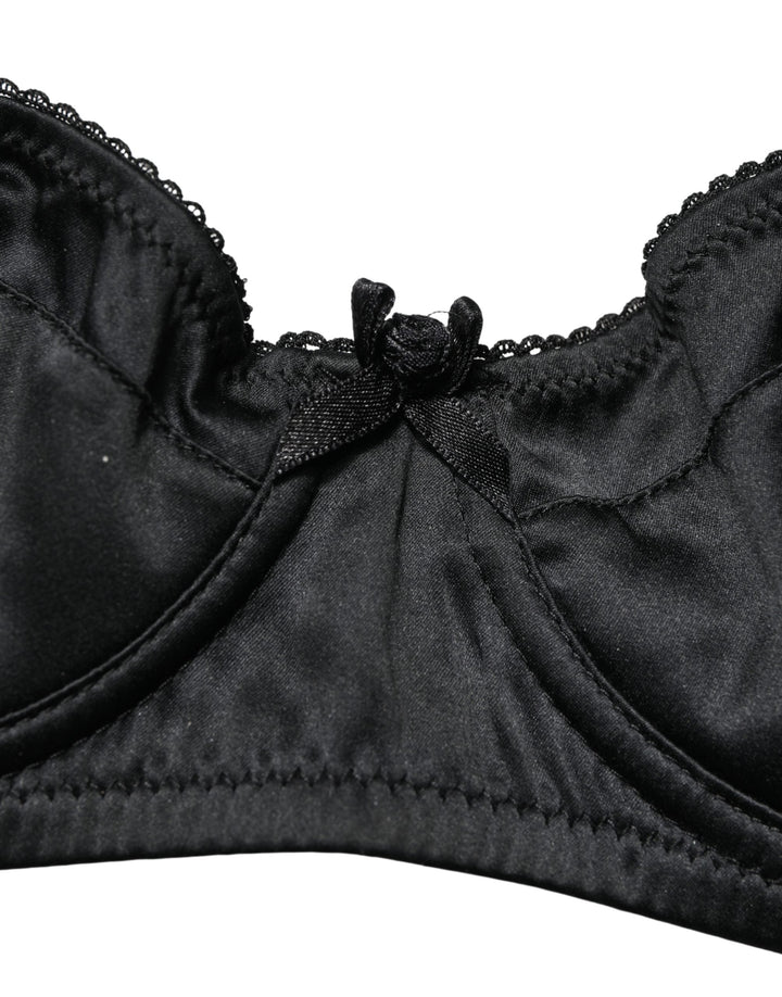 Women’s Dolce &amp; Gabbana Black Semi-pad Underwire Balconette Bra Underwear
