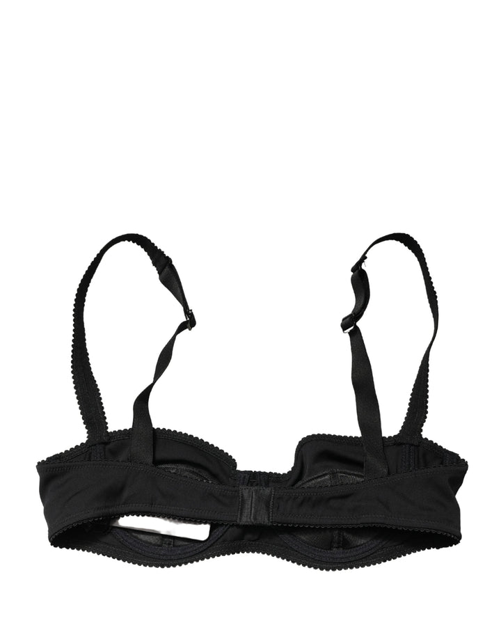 Women’s Dolce &amp; Gabbana Black Semi-pad Underwire Balconette Bra Underwear