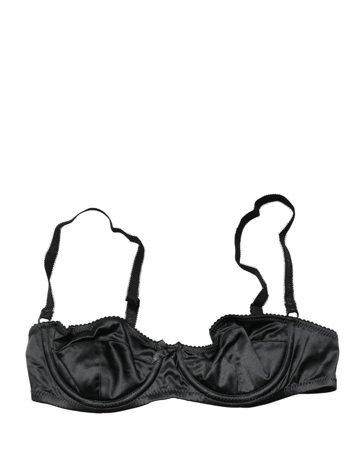 Women’s Dolce &amp; Gabbana Black Semi-pad Underwire Balconette Bra Underwear