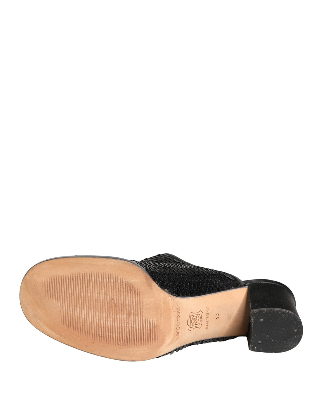 Women’s Dolce &amp; Gabbana Black Sequined Mules Shoes