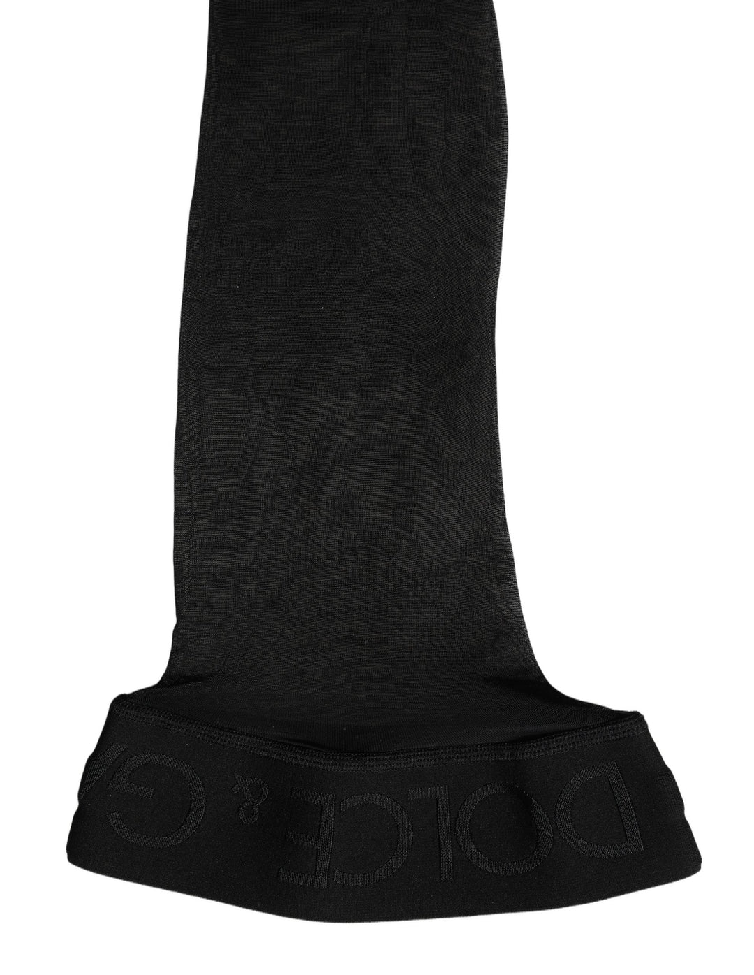 Women’s Dolce &amp; Gabbana Black Sheer Nylon Thigh High Stockings Socks