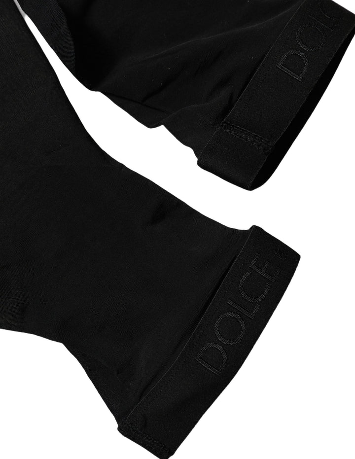 Women’s Dolce &amp; Gabbana Black Sheer Nylon Thigh High Stockings Socks