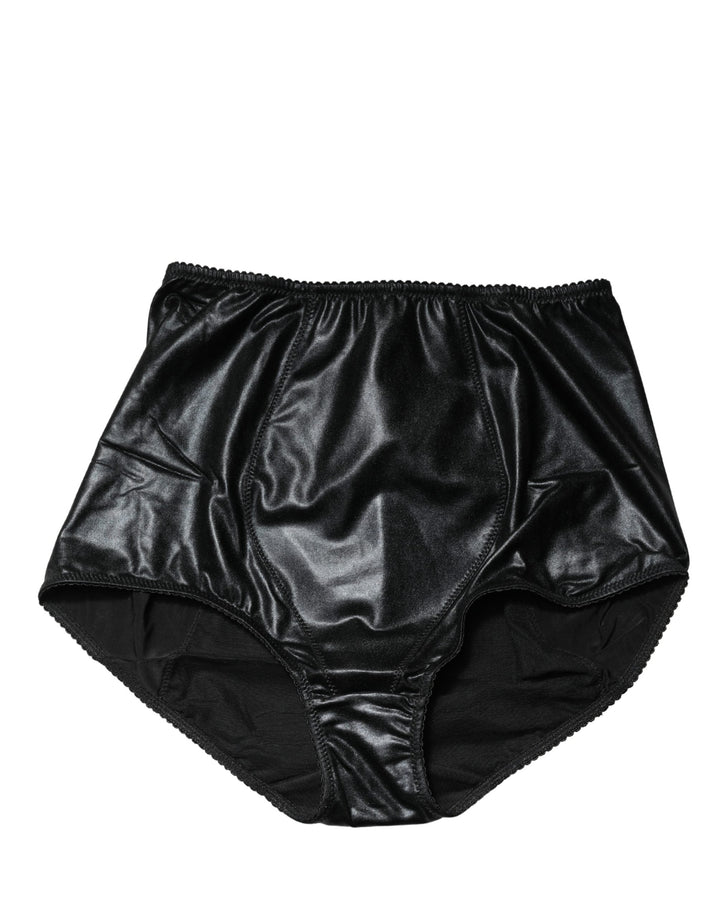 Women’s Dolce &amp; Gabbana Black Silk Blend High Waist Girdle Panty Underwear