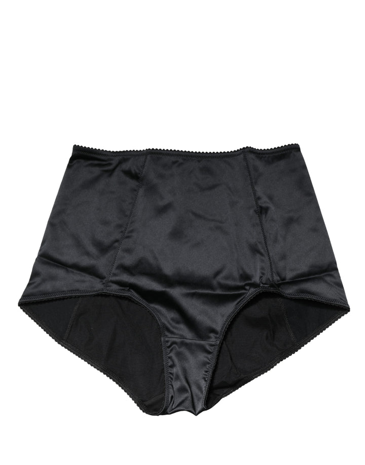 Women’s Dolce &amp; Gabbana Black Silk Blend High Waist Girdle Panty Underwear