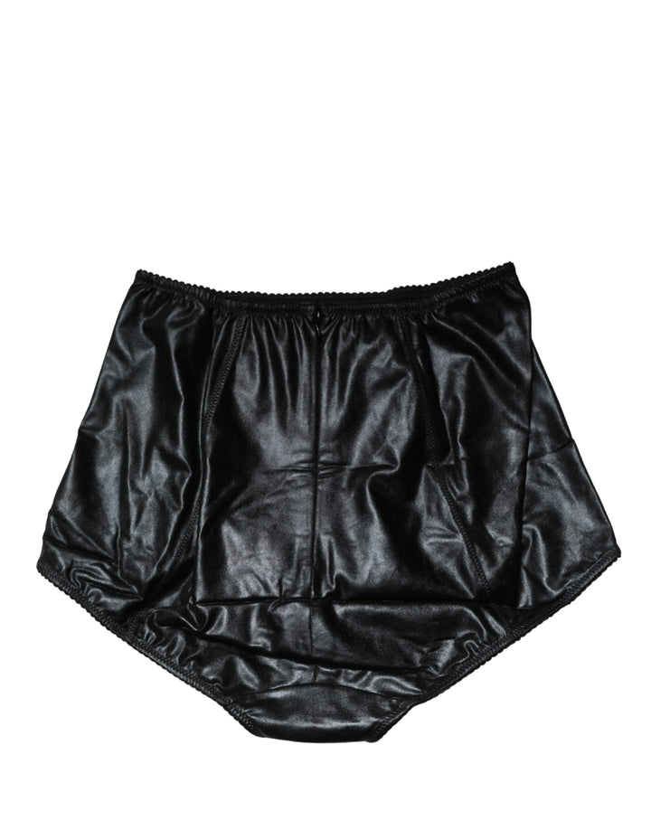 Women’s Dolce &amp; Gabbana Black Silk Blend High Waist Girdle Panty Underwear