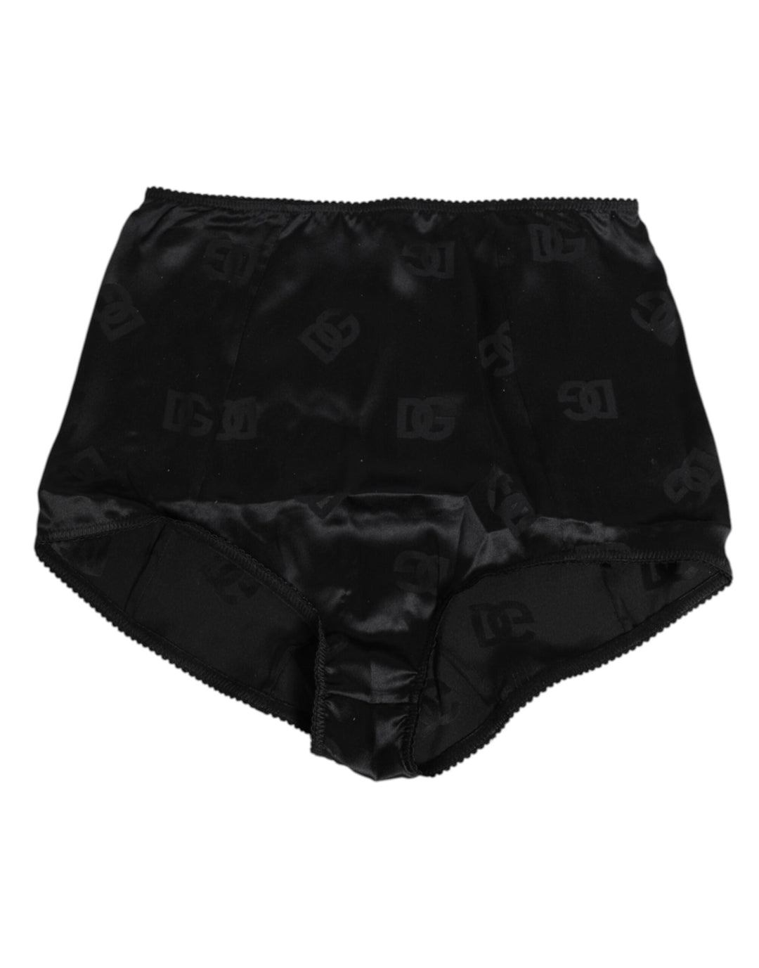 Women’s Dolce &amp; Gabbana Black Silk Stretch High Waist Girdle Underwear
