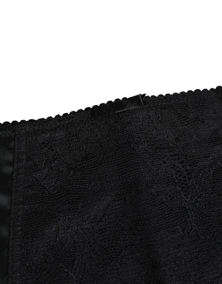 Women’s Dolce &amp; Gabbana Black Silk Stretch Slip Cycling Women Underwear