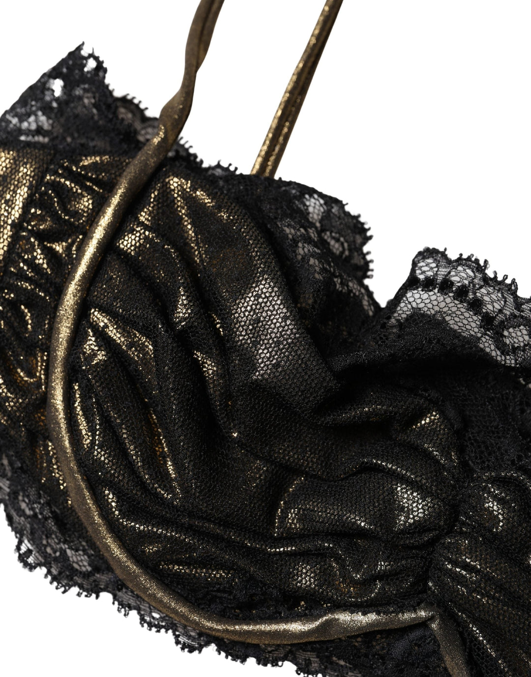 Women’s Dolce &amp; Gabbana Black Silk Underwired Balconnet Bra Underwear