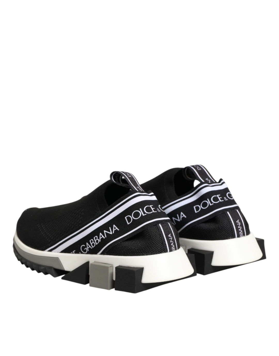 Dolce &amp; Gabbana Black Slip On Sorrento Low Top Sneakers Shoes