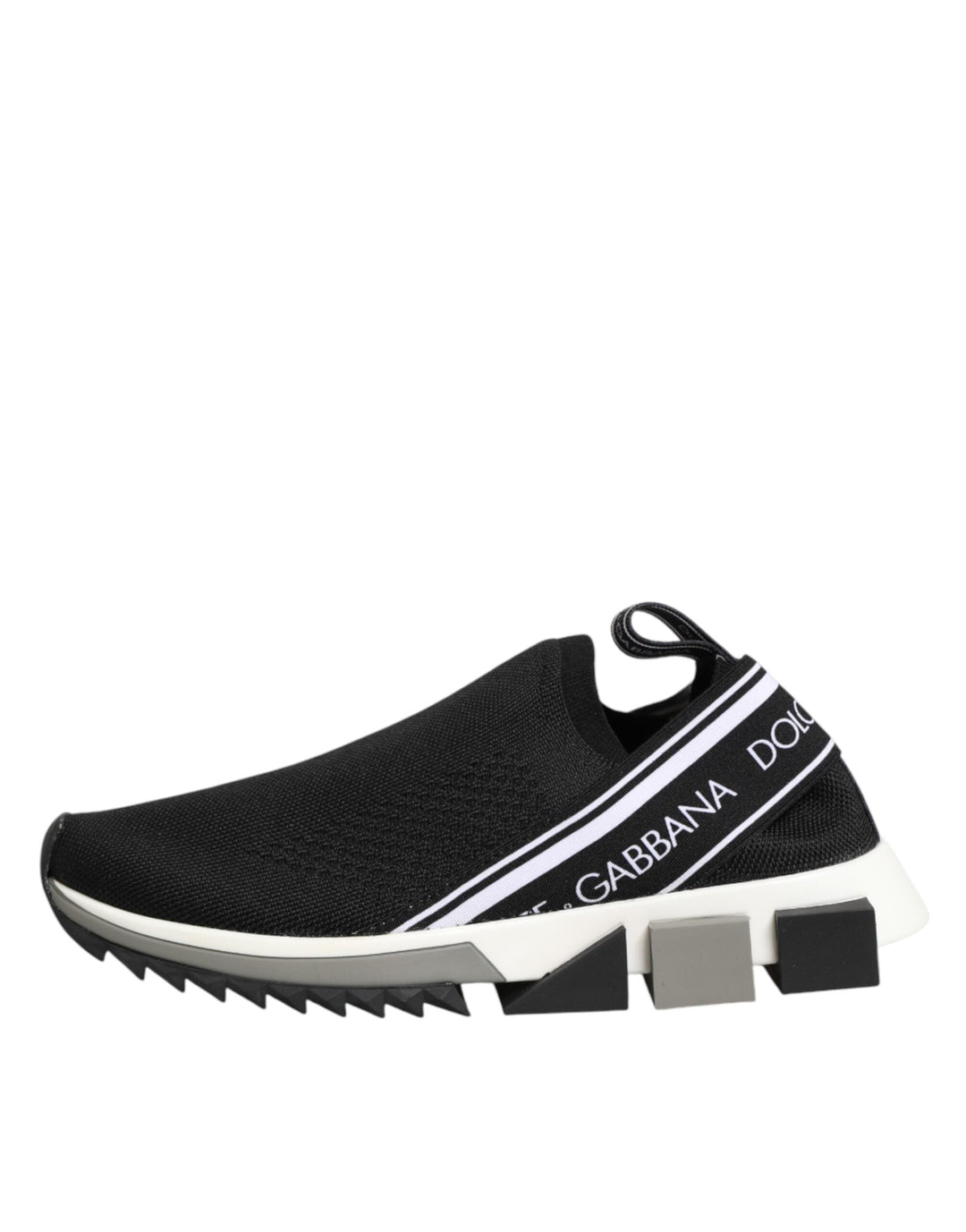 Dolce &amp; Gabbana Black Slip On Sorrento Low Top Sneakers Shoes
