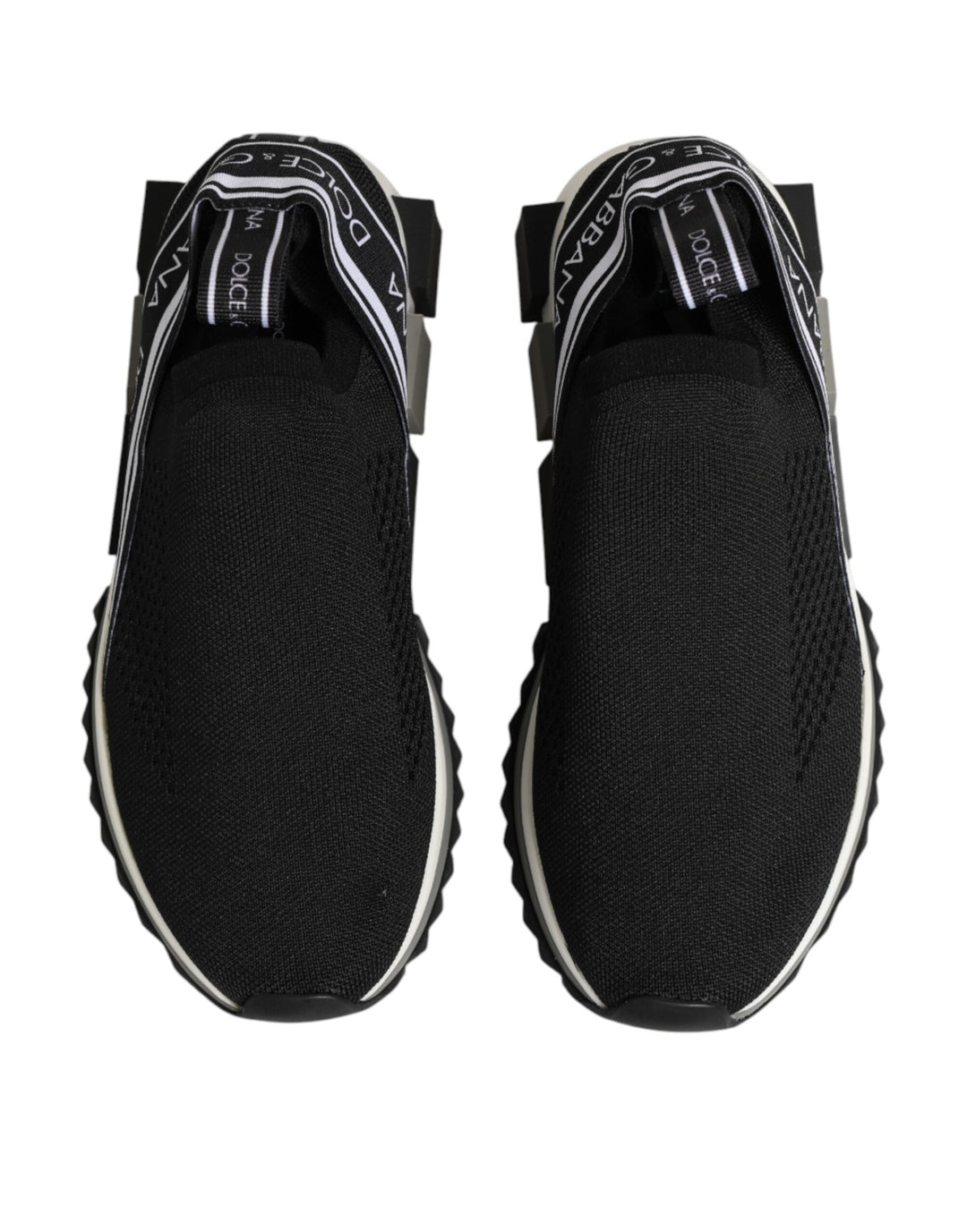 Dolce &amp; Gabbana Black Slip On Sorrento Low Top Sneakers Shoes