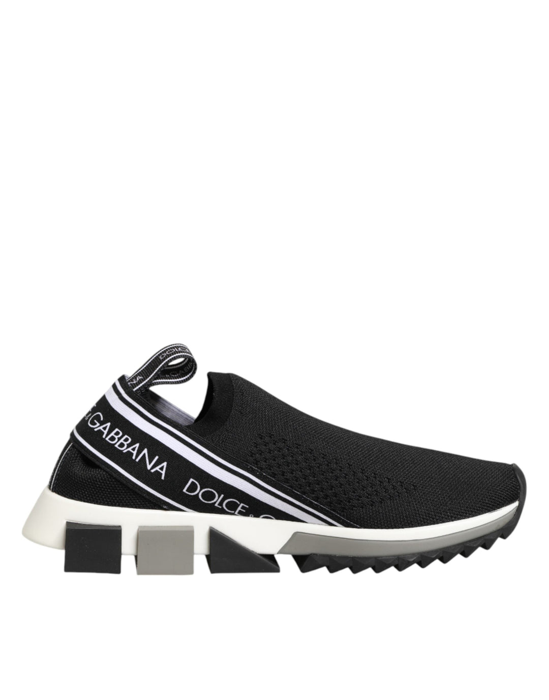 Dolce &amp; Gabbana Black Slip On Sorrento Low Top Sneakers Shoes
