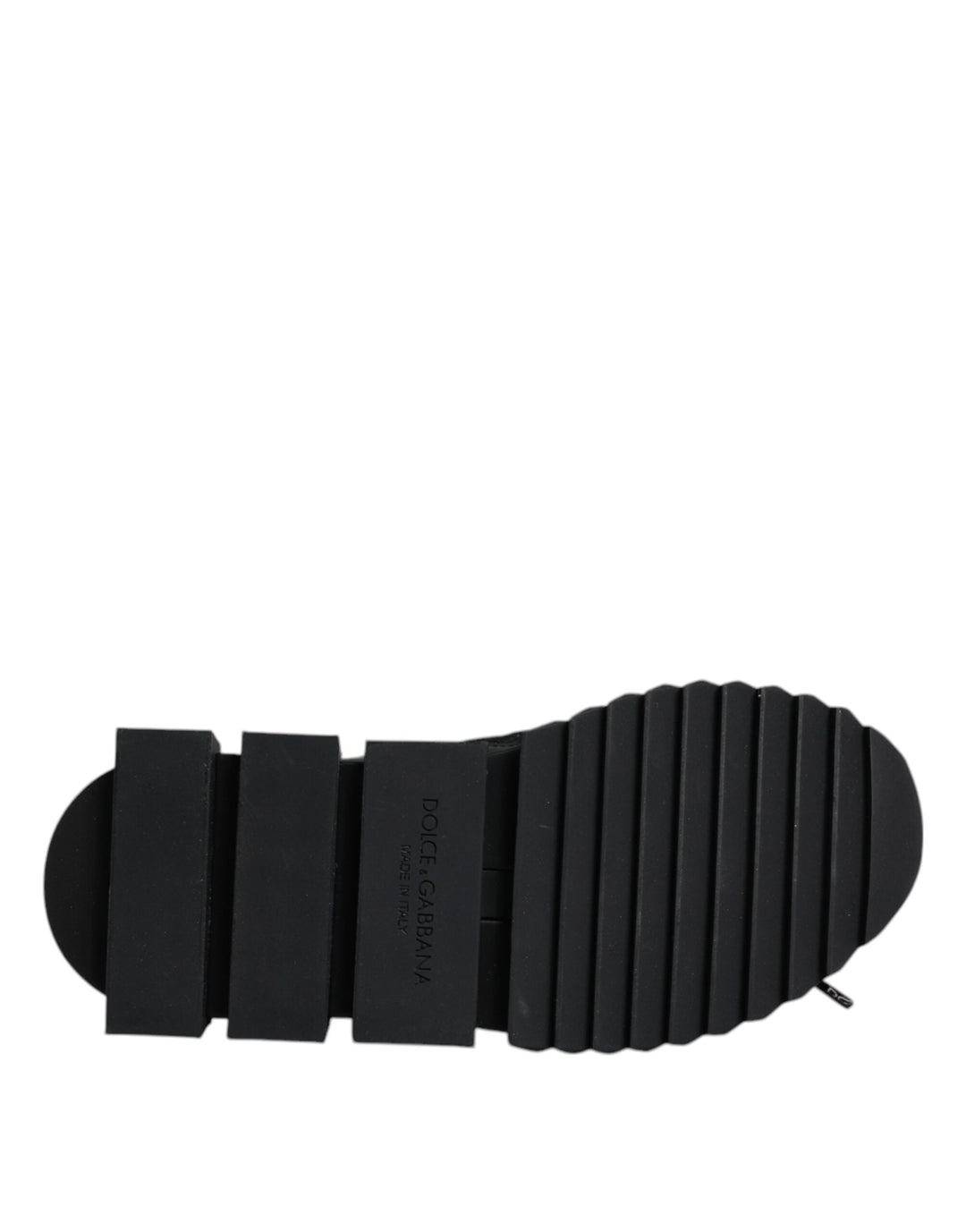Dolce &amp; Gabbana Black Sorrento Socks Logo Sneakers Shoes