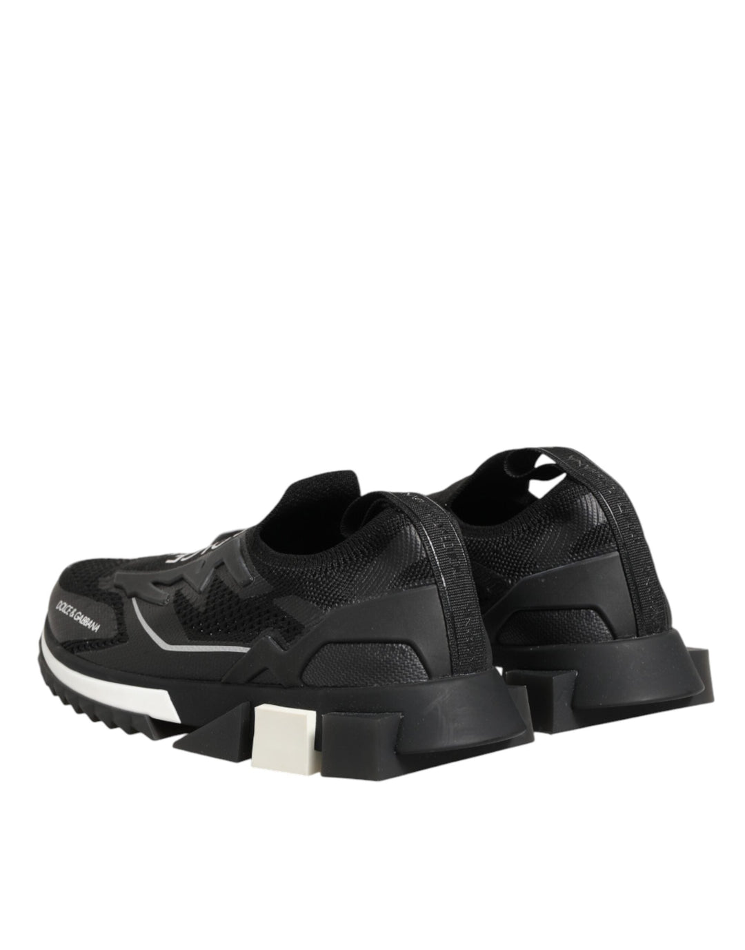 Dolce &amp; Gabbana Black SORRENTO Sport Stretch Sneakers Shoes