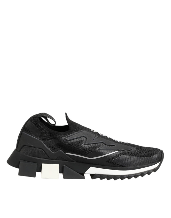Dolce &amp; Gabbana Black SORRENTO Sport Stretch Sneakers Shoes