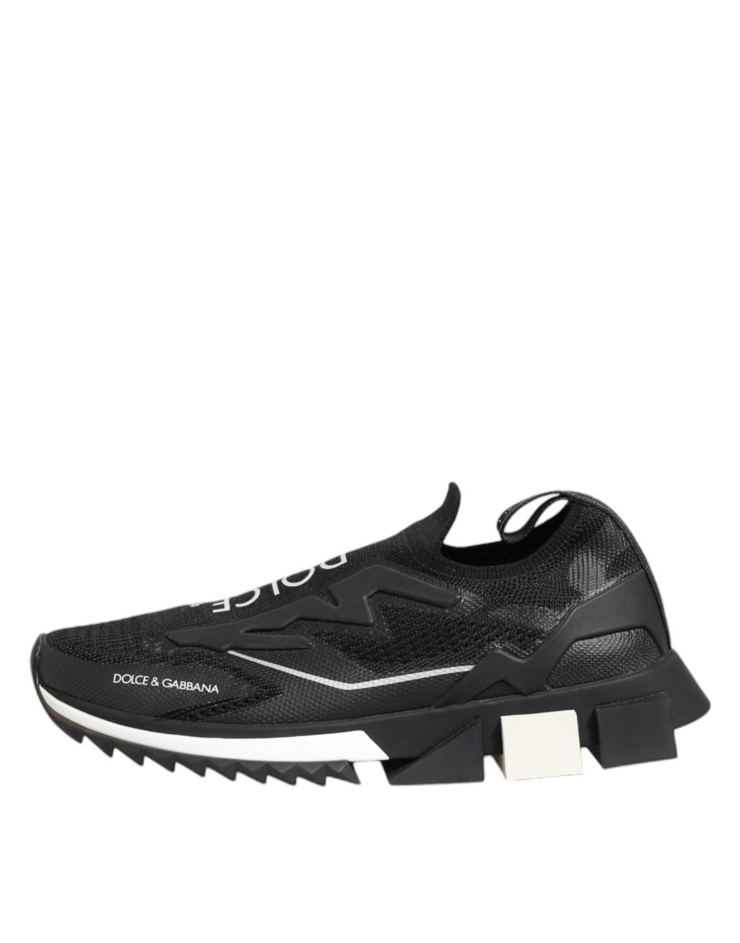 Dolce &amp; Gabbana Black SORRENTO Sport Stretch Sneakers Shoes