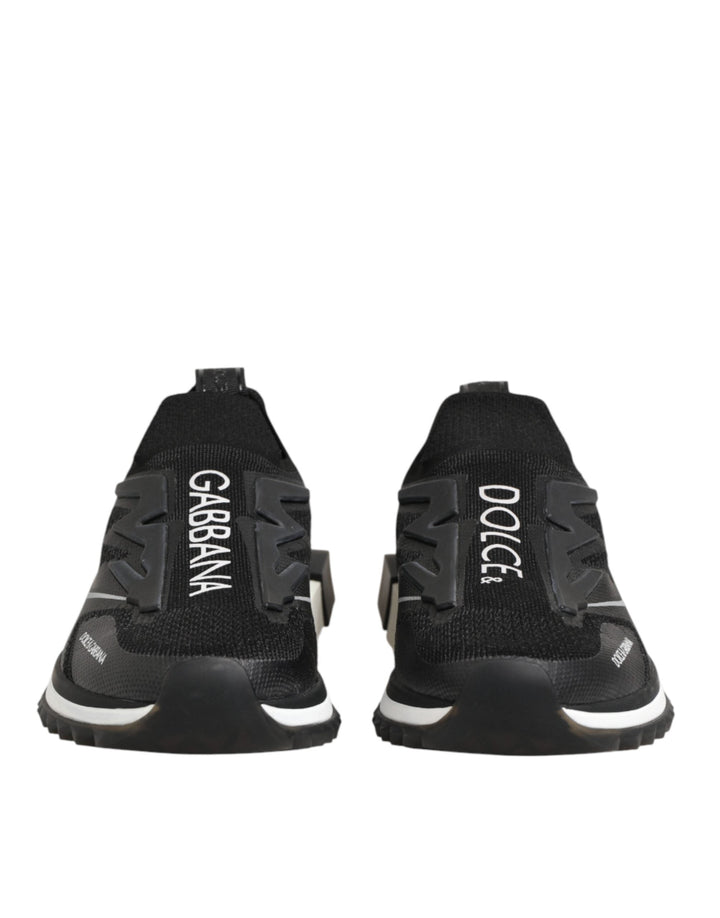 Dolce &amp; Gabbana Black SORRENTO Sport Stretch Sneakers Shoes