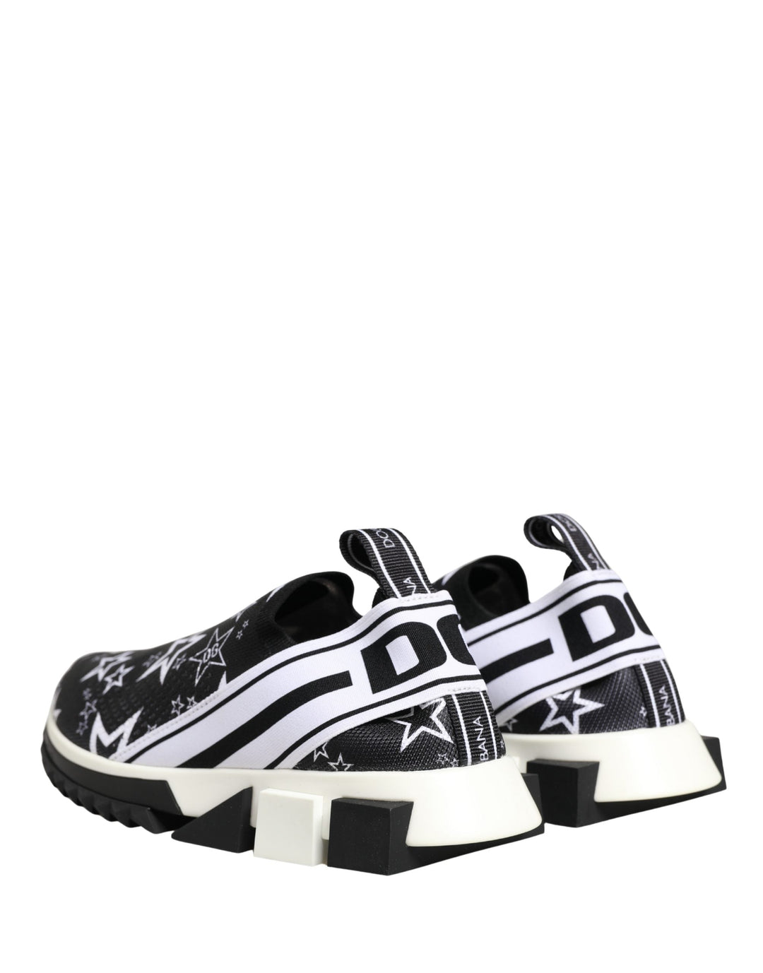Dolce &amp; Gabbana Black Stars Logo SORRENTO Sneakers Shoes