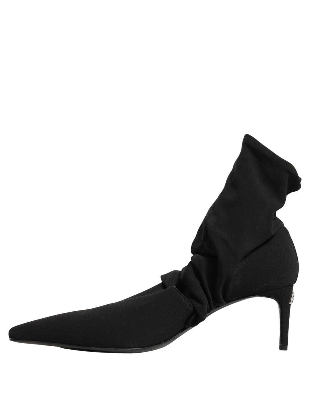Women’s Dolce &amp; Gabbana Black Stretch Socks Heels Ankle Boots Shoes