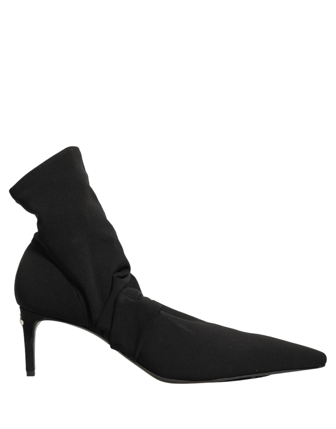 Women’s Dolce &amp; Gabbana Black Stretch Socks Heels Ankle Boots Shoes