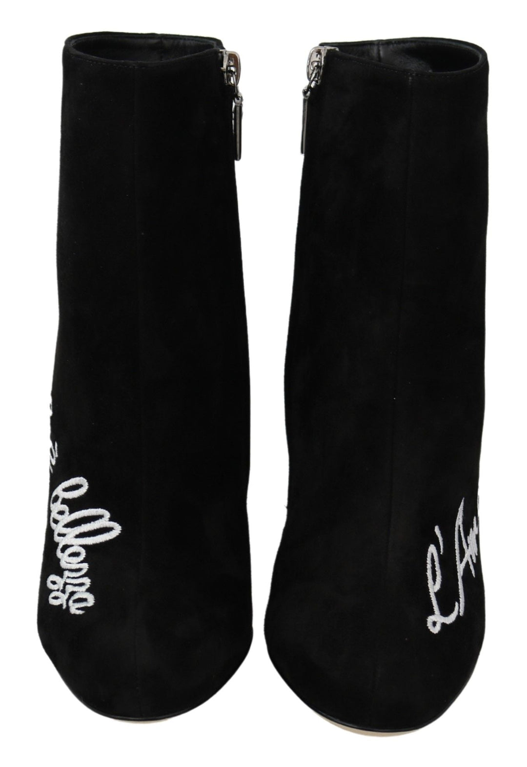Women’s Dolce &amp; Gabbana Black Suede L’amore E’bellezza Boots Shoes