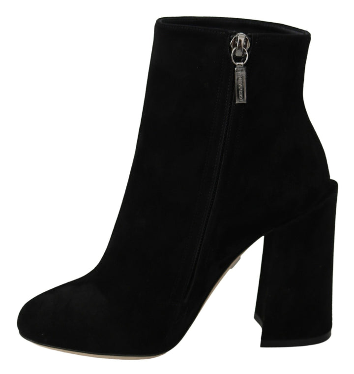 Women’s Dolce &amp; Gabbana Black Suede L’amore E’bellezza Boots Shoes