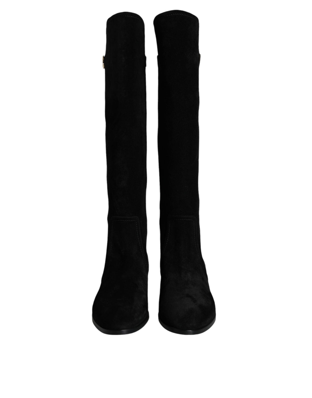 Women’s Dolce & Gabbana Black Suede Leather Knee High Boots Shoes