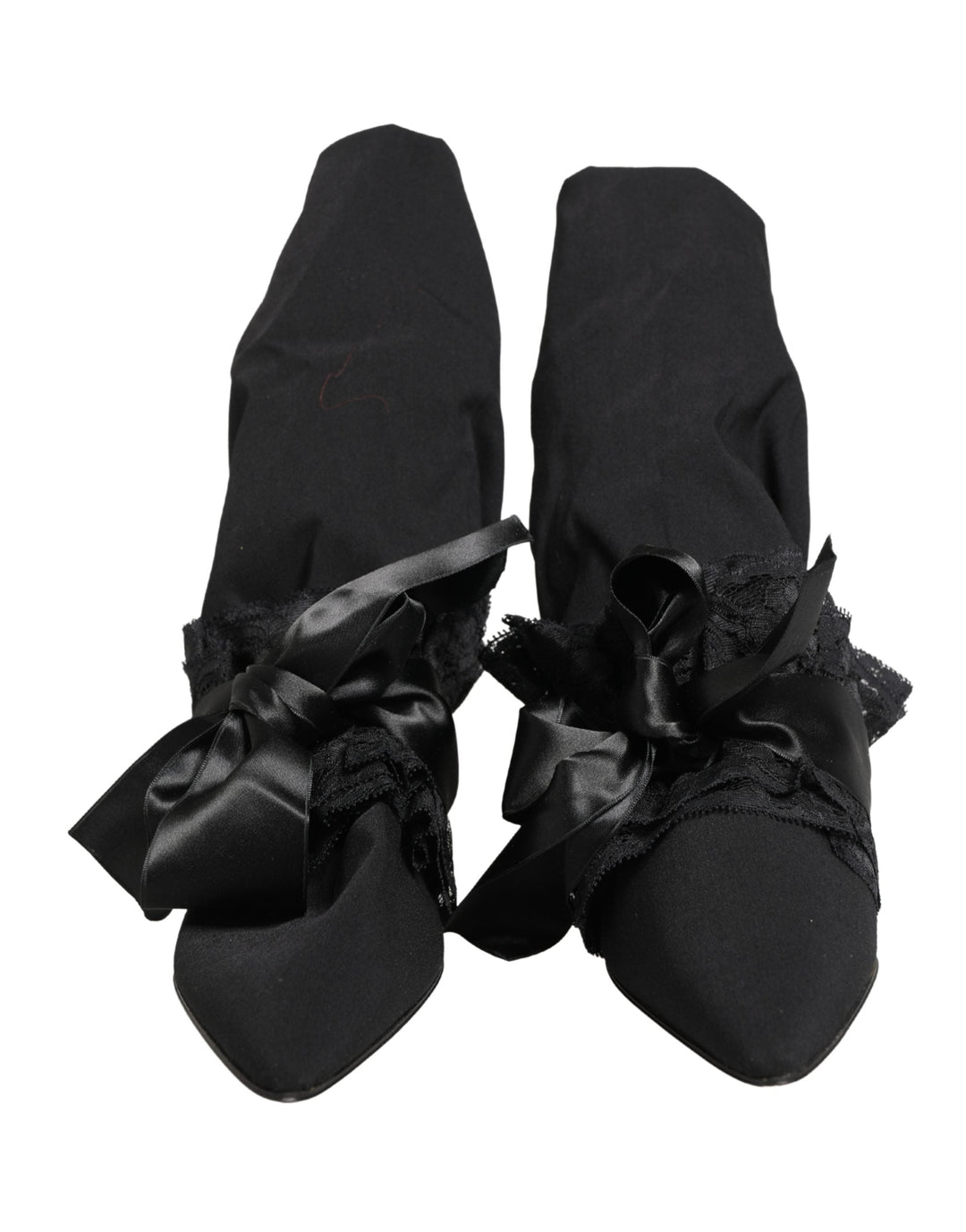 Women’s Dolce &amp; Gabbana Black Suede Mid Calf Boots Shoes