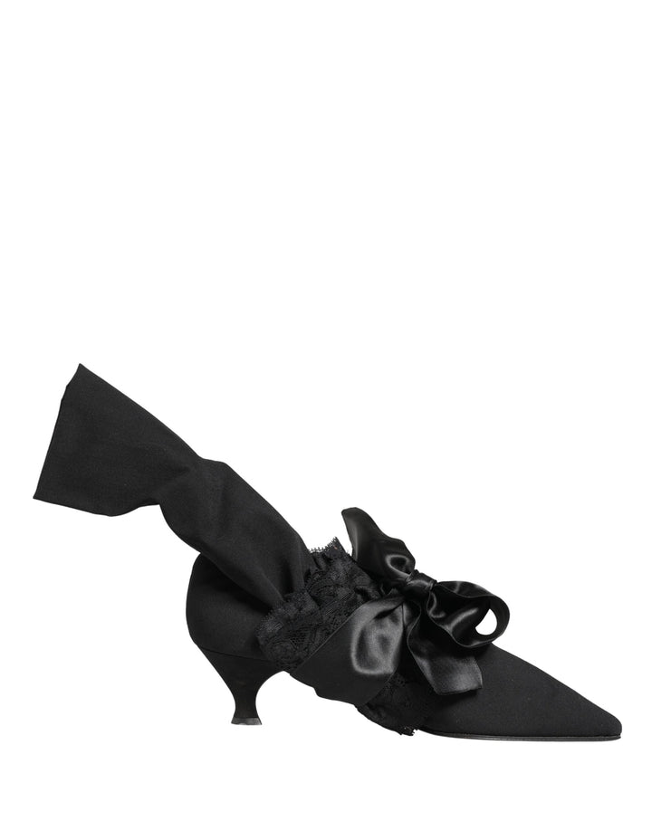 Women’s Dolce &amp; Gabbana Black Suede Mid Calf Boots Shoes