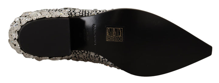 Women’s Dolce &amp; Gabbana Black Suede Strass Crystal Cowgirl Boots