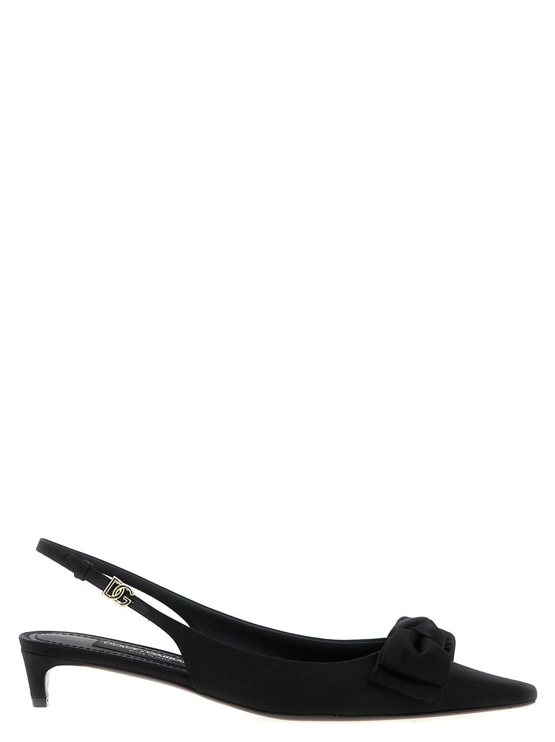 Women’s Dolce &amp; Gabbana Black Viscose Mid Heel Pumps