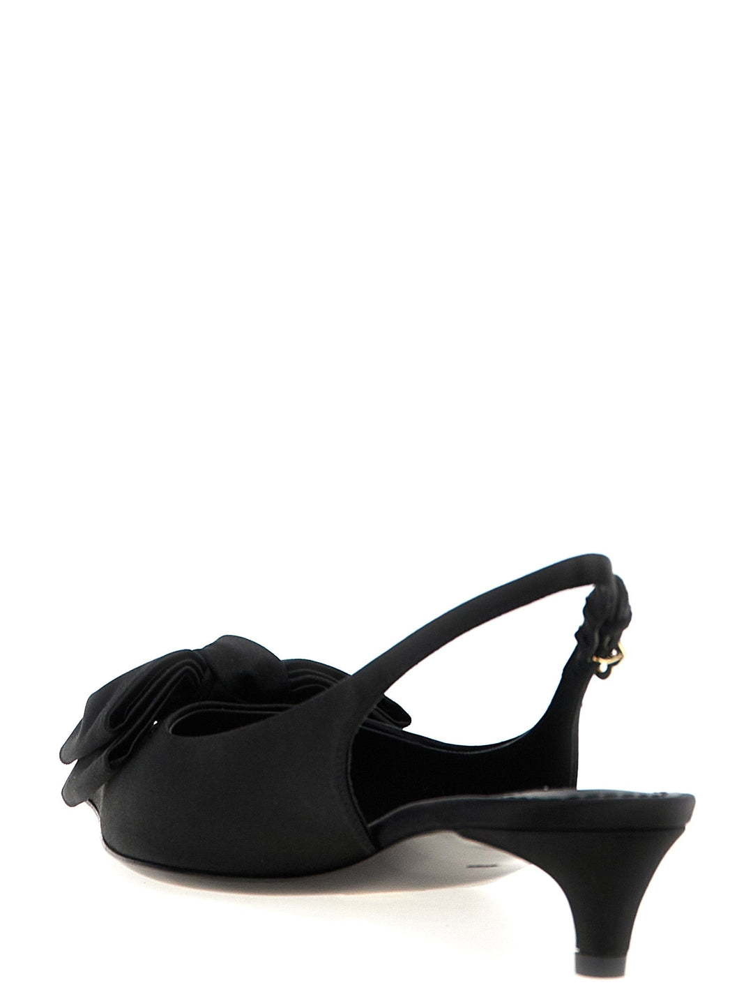 Women’s Dolce &amp; Gabbana Black Viscose Mid Heel Pumps
