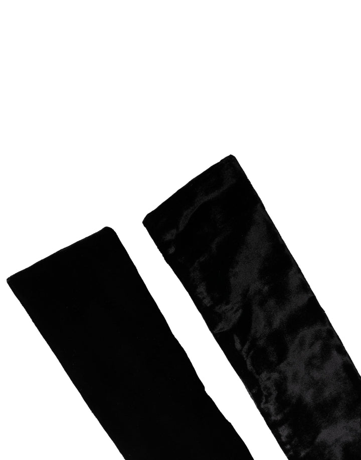 Women’s Dolce &amp; Gabbana Black Viscose Satin Waist Women Cintura Belt