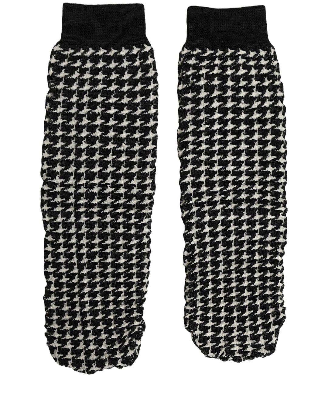 Women’s Dolce &amp; Gabbana Black White Houndstooth Ankle Length Socks