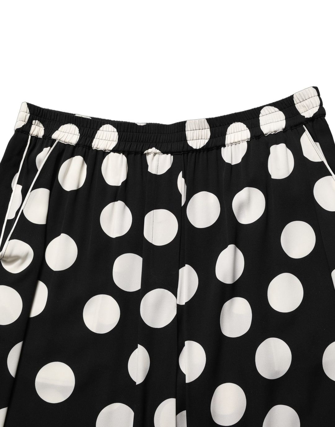 Women’s Dolce &amp; Gabbana Black White Polka Dot Pajama 2 Piece Set Sleepwear