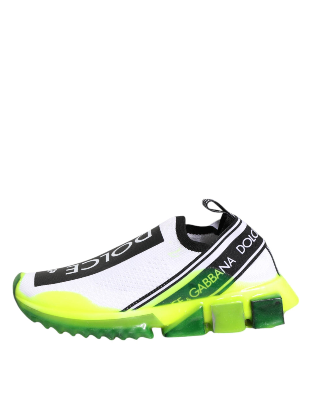 Dolce &amp; Gabbana Black White Slip On Sorrento Sneakers Shoes