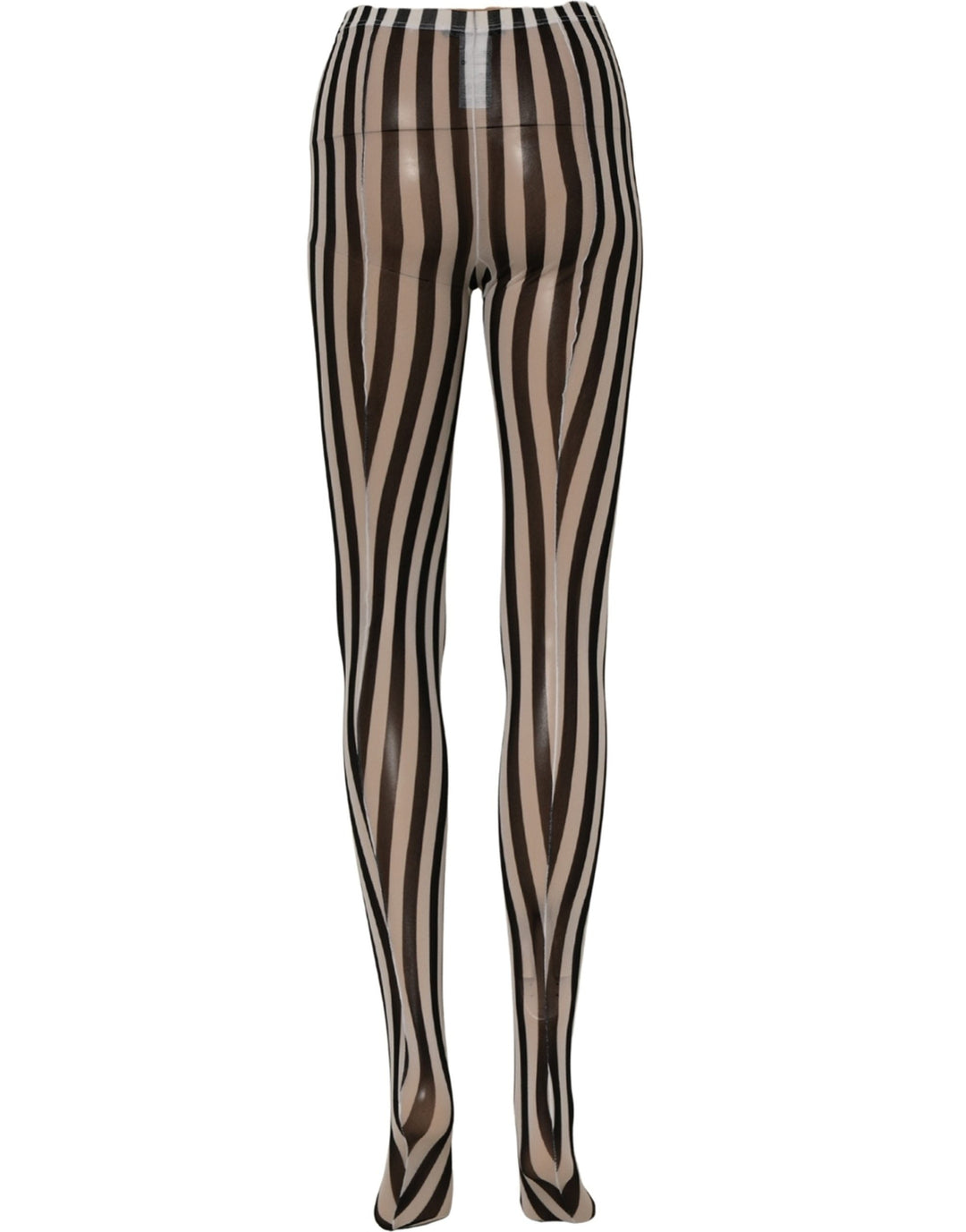 Women’s Dolce &amp; Gabbana Black White Stripes Tights Stocking Pantyhose Socks