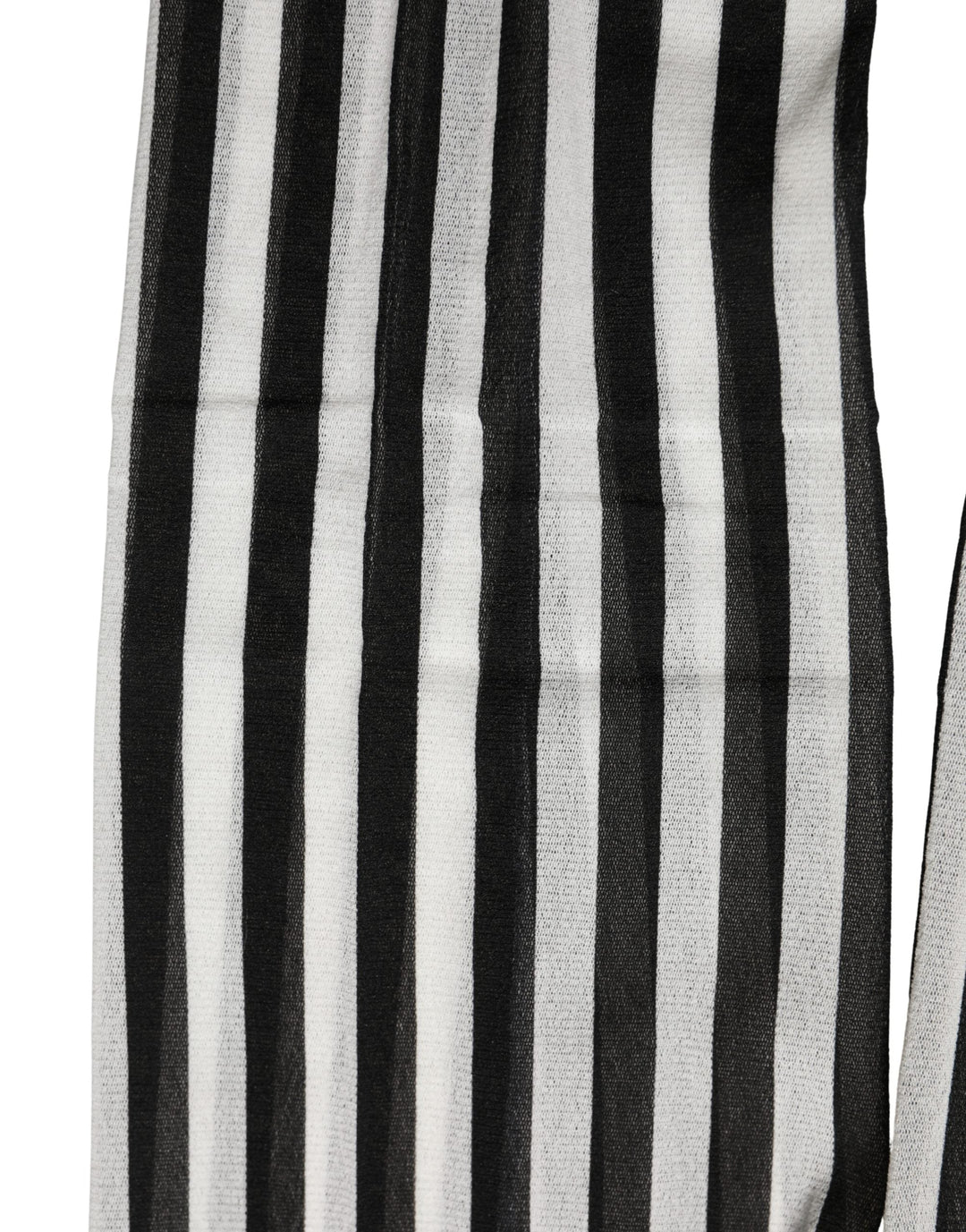 Women’s Dolce &amp; Gabbana Black White Stripes Tights Stocking Pantyhose Socks