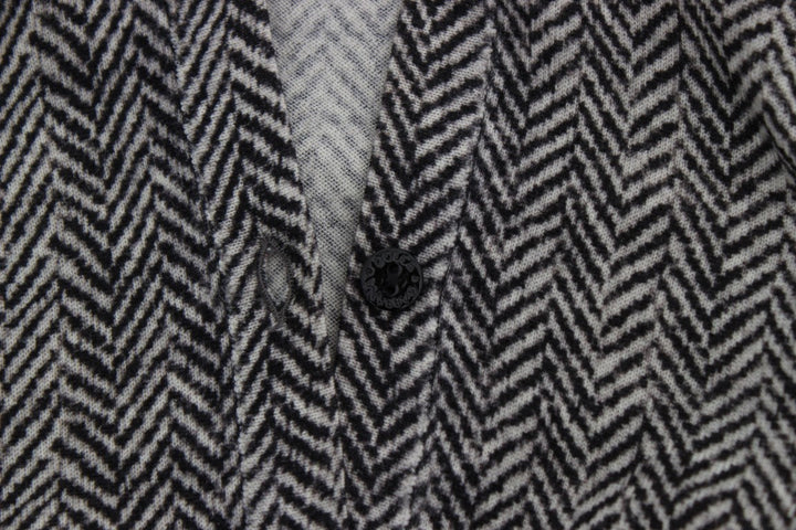 Women’s Dolce &amp; Gabbana Black White Wool Top Cardigan Sweater