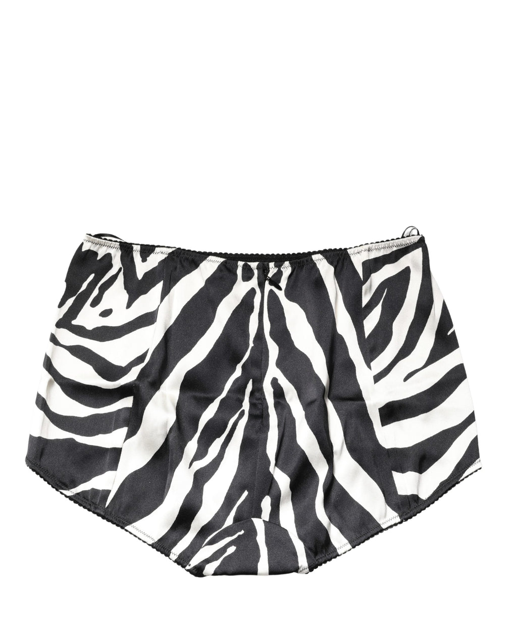 Women’s Dolce & Gabbana Black White Zebra High Waist Girdle Panty Underwear