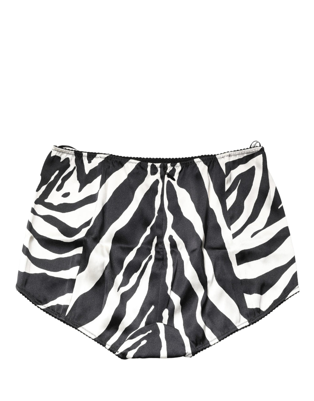 Women’s Dolce &amp; Gabbana Black White Zebra High Waist Girdle Panty Underwear
