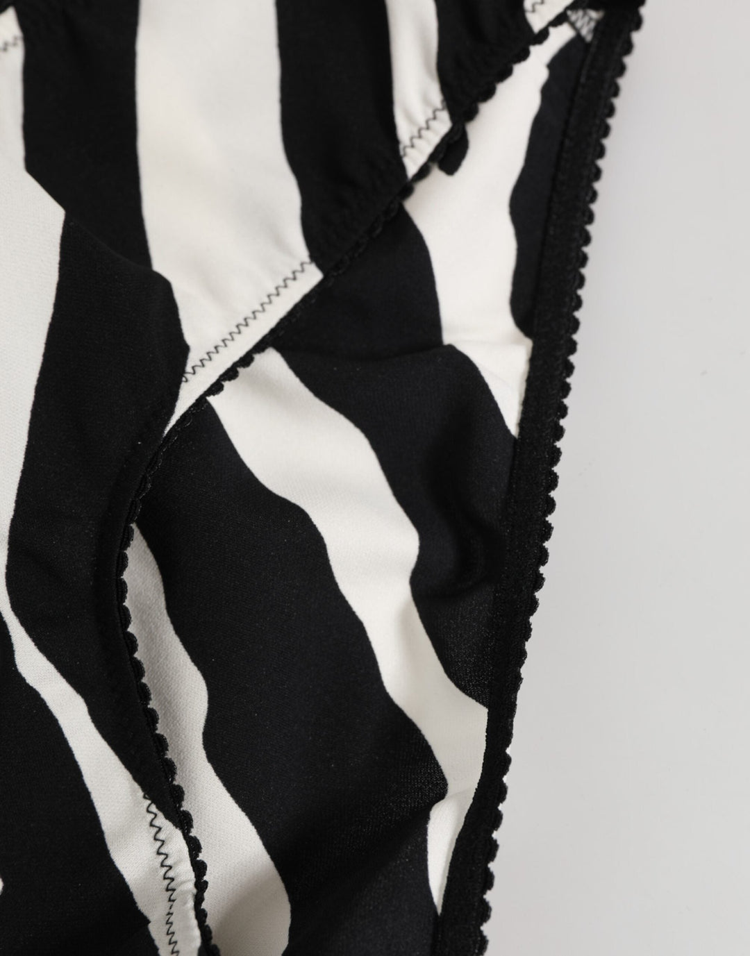 Women’s Dolce &amp; Gabbana Black White Zebra Print Slip Briefs Underwear