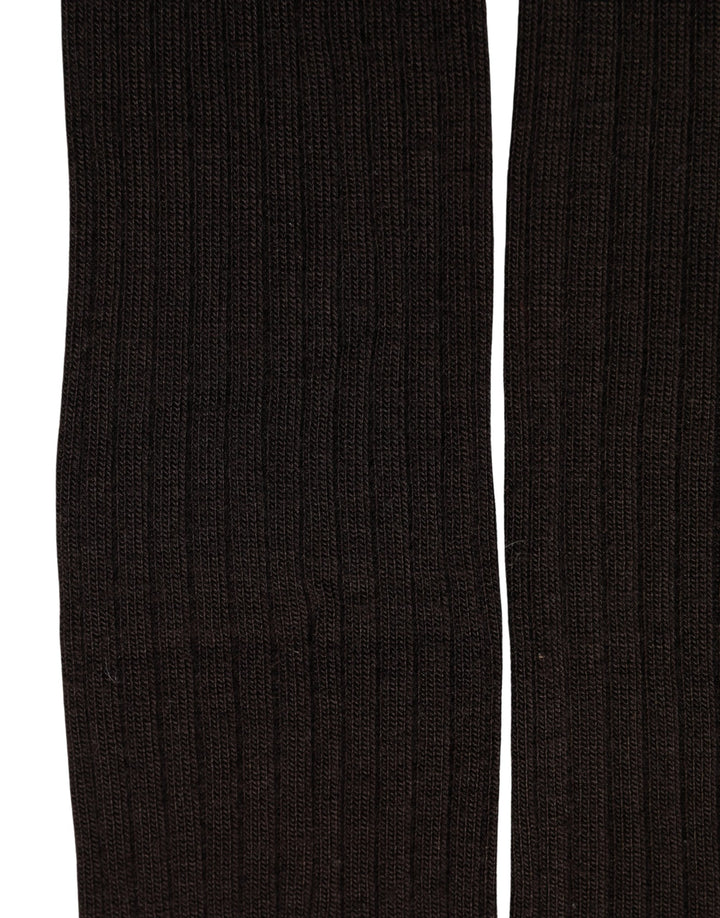 Dolce &amp; Gabbana Black Wool Tights Stocking Pantyhose One Size Socks