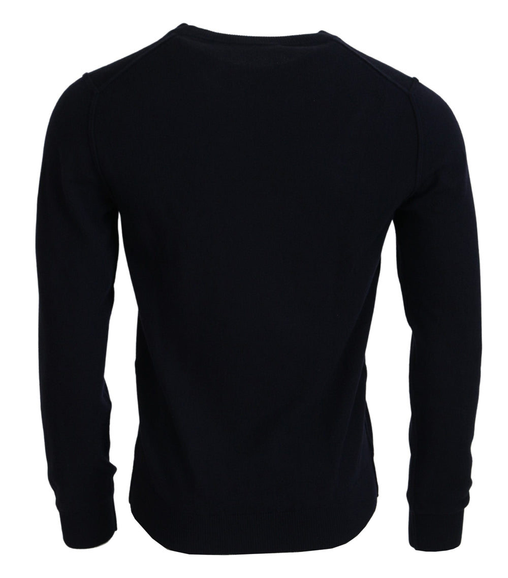 Women’s Dolce & Gabbana Blue Cashmere Iit Print Pullover Sweater