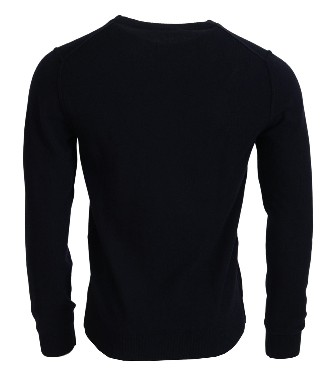 Women’s Dolce &amp; Gabbana Blue Cashmere Iit Print Pullover Sweater